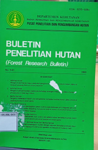 Image of BULETIN PENELITIAN HUTAN