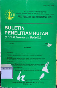 Image of BULETIN PENELITIAN HUTAN