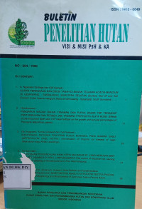 Image of BULETIN PENELITIAN HUTAN VISI & MISI P3? & ??