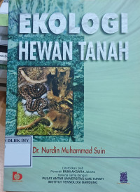 Image of EKOLOGI HEWAN TANAH