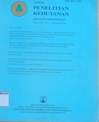 Image of JURNAL PENELITIAN KEHUTANAN Journal of Forestry Research