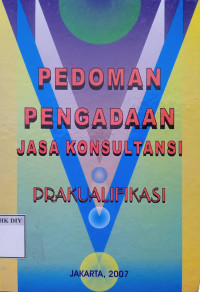 Image of PEDOMAN PENGADAAN JASA KONSULTASI PRAKUALIFIKASI