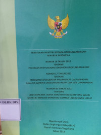 Image of PERATURAN MENTERI NEGARA LINGKUNGAN HIDUP RI