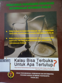 Image of PERATURAN PERUNDANG UNDANGAN KETERBUKAAN INFORMASI PUBLIK